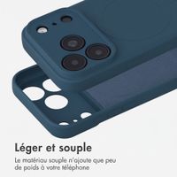 imoshion Coque Couleur avec MagSafe Apple iPhone 18 Pro / 17 Pro - Bleu foncé