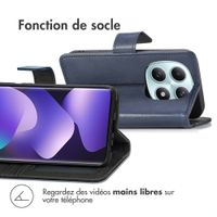 imoshion Étui de télephone portefeuille de luxe Xiaomi Redmi Note 15 (5G) - Bleu foncé