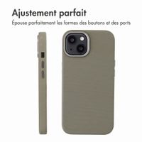 Accezz Coque arrière Mesh avec MagSafe Apple iPhone 15 - Gris foncé
