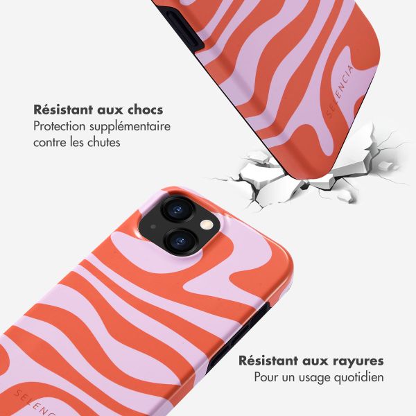 Selencia Coque arrière Vivid Apple iPhone 15 - Dream Swirl Pink