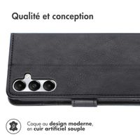 imoshion Étui de télephone portefeuille de luxe Samsung Galaxy A17 (5G) / (4G) - Noir