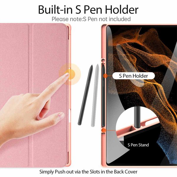 Dux Ducis Coque tablette Domo Galaxy Tab S8 Ultra - Rose