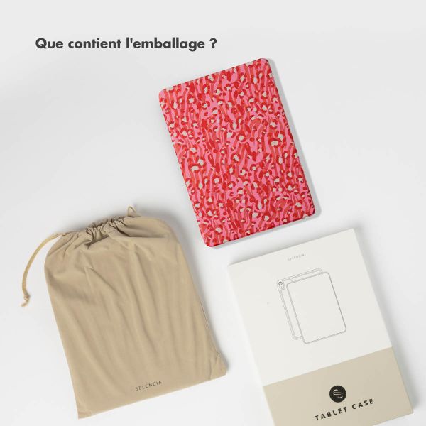Selencia Coque tablette Vivid Apple iPad Air 11 pouces (2026) M4 / (2025) M3 / (2024) M2 / Air 5 (2022) / Air 4 (2020) - Wild Spots Lipstick