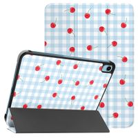 imoshion Coque tablette Design Trifold Apple iPad 11 (2025) 11 pouces A16 / iPad 10 (2022) 10.9 pouces - Cherry Check