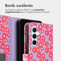 imoshion Étui de télephone portefeuille Design Samsung Galaxy A56 - Dusty Rose Blossoms