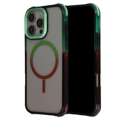 Selencia Coque arrière MagSafe Gradient Apple iPhone 16 Pro Max - Vert / Brun