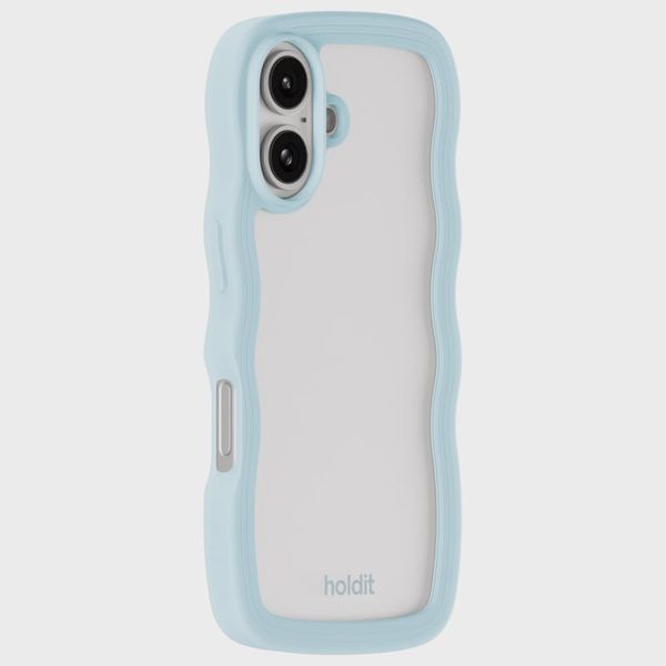 Holdit Coque Wavy Apple iPhone 16 - Mineral Blue