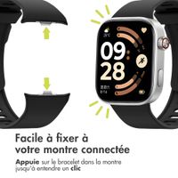 imoshion Bracelet silicone Xiaomi Smart Band 9 Pro / 8 Pro / Redmi Watch 6 / 5 / 4 - Noir