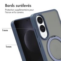 Accezz Coque Ring Stand avec MagSafe Samsung Galaxy S25 Edge - Blauw