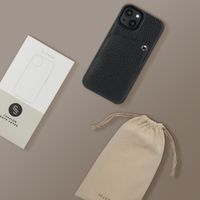 Selencia Coque Riva avec porte-cartes Apple iPhone 15 - Noir