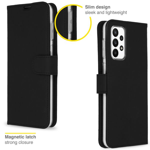Accezz Étui de télephone Wallet Samsung Galaxy A23 (5G) - Noir