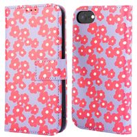 imoshion Étui de télephone portefeuille Design Apple iPhone SE (2022 / 2020) / 8 / 7 / 6(s) - Dusty Rose Blossoms