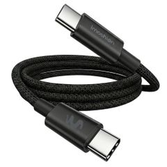 imoshion Câble USB-C vers USB-C Tressé 100 W - 0,5 mètre - Noir