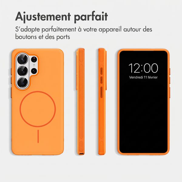 imoshion Coque arrière Color avec Thin MagSafe Ring Samsung Galaxy S26 Ultra - Orange