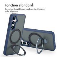 Accezz Coque Ring Stand avec MagSafe Samsung Galaxy S24 - Bleu
