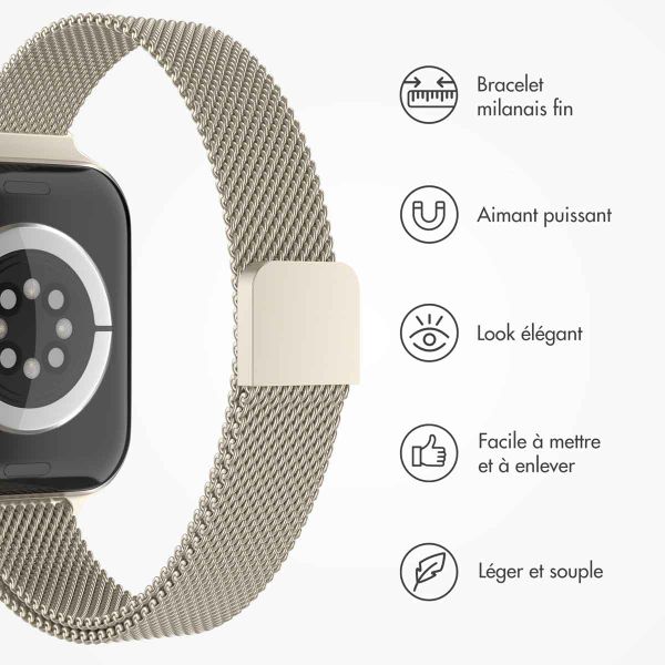 imoshion Bracelet slim Milanese Apple Watch | 38/40/41/42 mm - Champagne