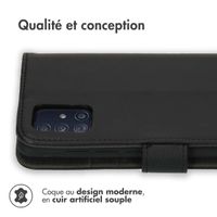 imoshion Étui de télephone portefeuille de luxe Samsung Galaxy A51 - Noir