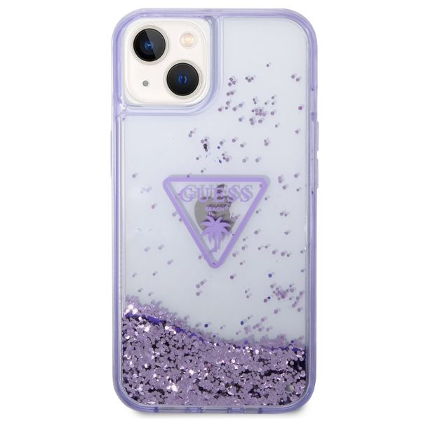 Guess Coque Liquid Glitter Apple iPhone 14 - Violet