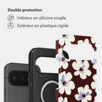 Selencia Coque arrière Vivid avec MagSafe Google Pixel 11 Pro - Choco Flower Pop
