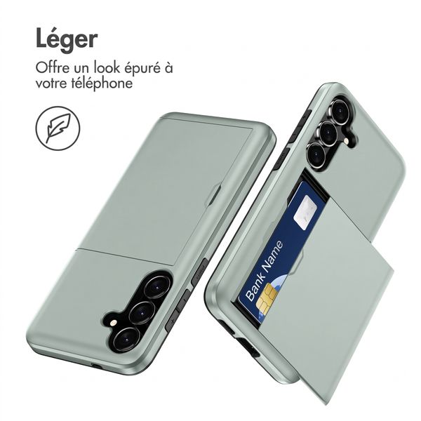 imoshion Coque arrière avec porte-cartes Samsung Galaxy S26 FE - Vert foncé