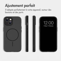imoshion Coque arrière Color avec Thin MagSafe Ring Apple iPhone 15 - Noir
