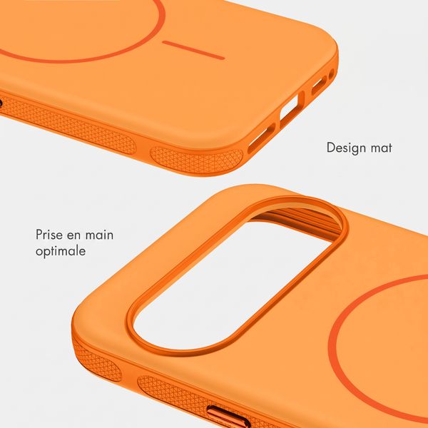 imoshion Coque arrière Color avec Thin MagSafe Ring Google Pixel 9 / 9 Pro - Orange
