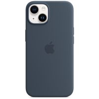 Apple Coque en silicone MagSafe Apple iPhone 14 - Storm Blue