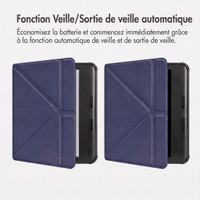imoshion Étui de liseuse portefeuille Pliable Kobo Libra Colour - Bleu foncé