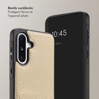 Selencia Coque de télephone Nova avec cordon et porte-cartes Samsung Galaxy A36 / A56 - Beige