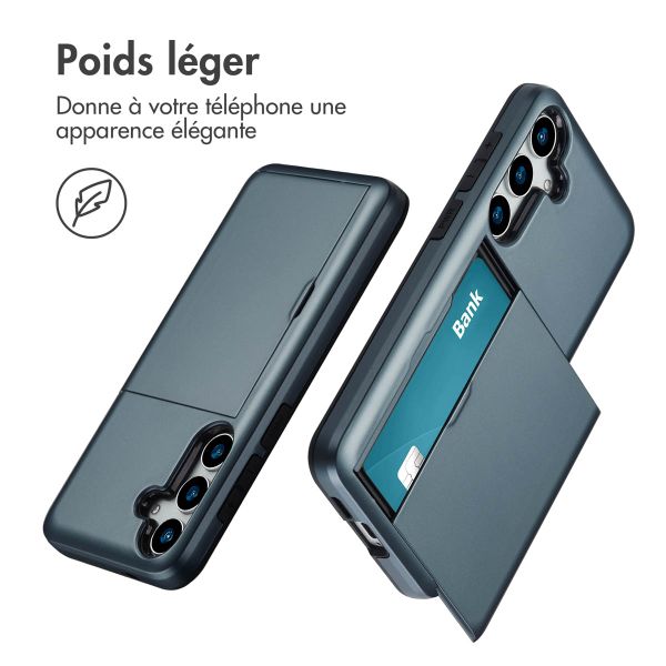 imoshion Coque arrière avec porte-cartes Samsung Galaxy S25 Plus - Bleu foncé