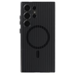 Accezz Coque arrière Lite avec MagSafe | Fluted | Samsung Galaxy S24 Ultra - Glossy Black