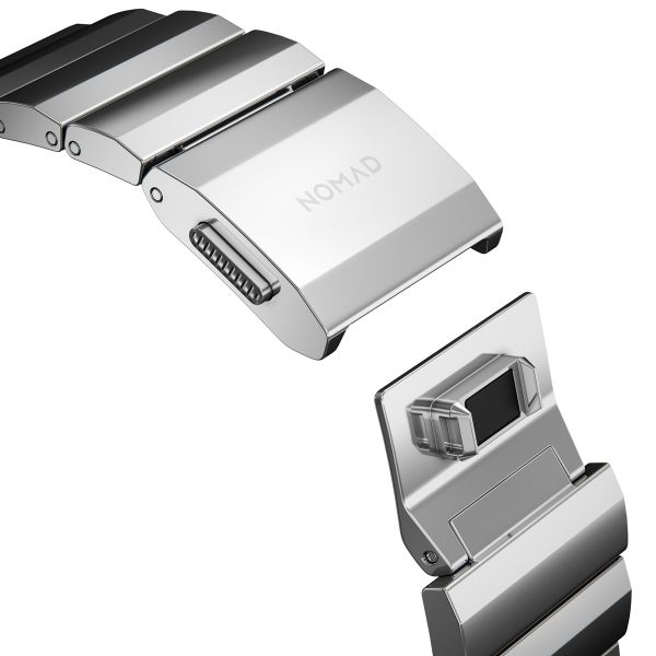Nomad Bracelet à maillons magnétiques en acier Apple Watch | 44/45/46/49 mm - Silver