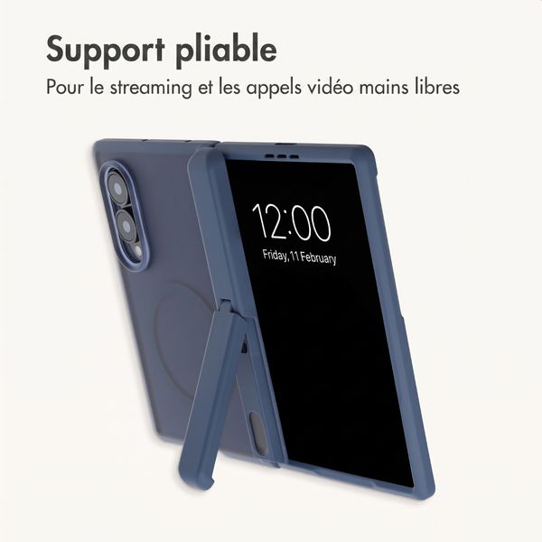 imoshion Color Guard avec MagSafe et support Samsung Galaxy Z Fold 8 - Bleu foncé