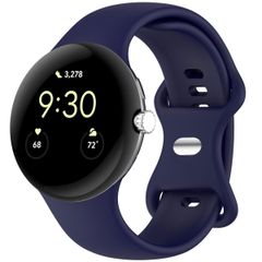 imoshion Bracelet en silicone⁺ Google Pixel Watch / Watch 2 / Watch 3 / Watch 4 (41 mm) - Taille L - Bleu foncé