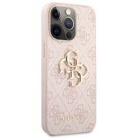 Guess Coque 4G Metal Logo Backcover Apple iPhone 13 Pro - Rose & Or