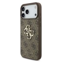Guess Coque 4G Metal Logo Backcover Apple iPhone 17 Pro Max - Marron
