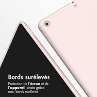 Accezz Coque tablette portefeuille Smart Silicone Apple iPad 6 (2018) 9.7 pouces / iPad 5 (2017) 9.7 pouces - Rose