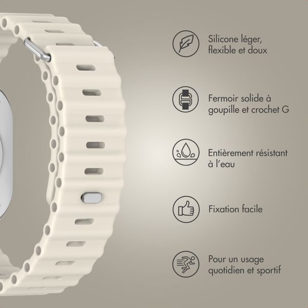 Accezz Bracelet Ocean Apple Watch | 44/45/46/49 mm - Lumière stellaire