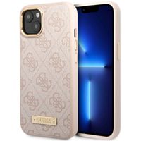 Guess Coque 4G Logo Monogram MagSafe Apple iPhone 14 - Rose