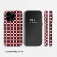 Selencia Coque arrière Vivid avec MagSafe Apple iPhone 15 Pro - Check This Burgundy