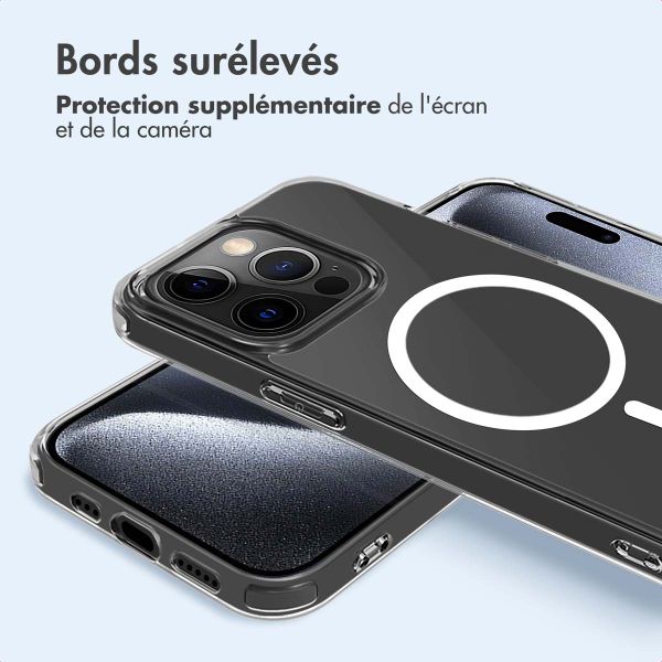 imoshion Coque arrière de protection avec MagSafe Apple iPhone 15 Pro - Transparent