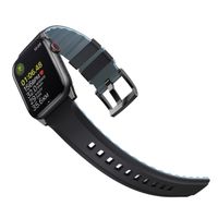 Uniq Bracelet Linus AiroSoft™ en silicone Apple Watch | 44/45/46/49 mm - Midnight Black