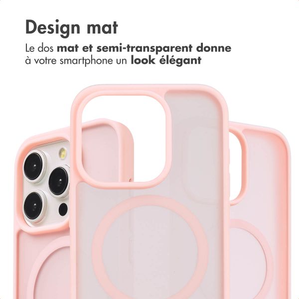 imoshion Coque Color Guard avec MagSafe Apple iPhone 15 Pro - Rose clair