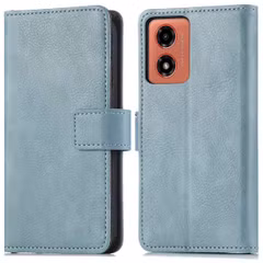 imoshion Étui de télephone portefeuille de luxe Motorola Moto G04 / G24 - Bleu clair