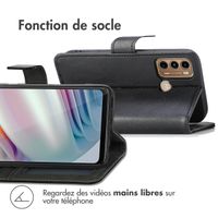 imoshion Étui de télephone portefeuille de luxe Motorola Moto G60 - Noir
