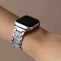 Selencia Bracelet à maillons scintillants Apple Watch | 38/40/41/42 mm - Argent