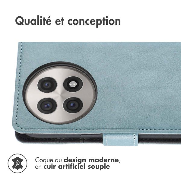 imoshion Étui de télephone portefeuille de luxe OnePlus 13R - Bleu clair