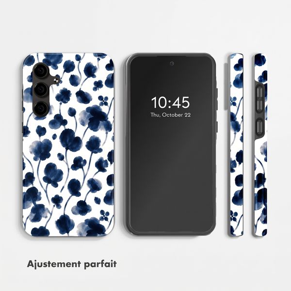 Selencia Coque arrière Vivid Samsung Galaxy S24 FE - Midnight Blossom