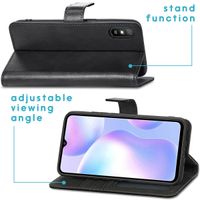 imoshion Étui de télephone portefeuille de luxe Xiaomi Redmi 9A - Noir
