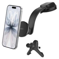 Belkin Support Téléphone Magnétique Qi2 - Chargeur Voiture avec Adaptateur 27W - Tableau de bord / Grille de ventilation